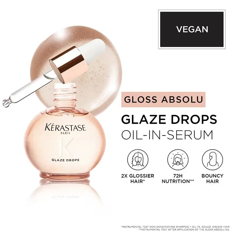 Kerastase Gloss Absolu Anti-Frizz Glaze Oil Drops For Bouncy & Glossy Hair