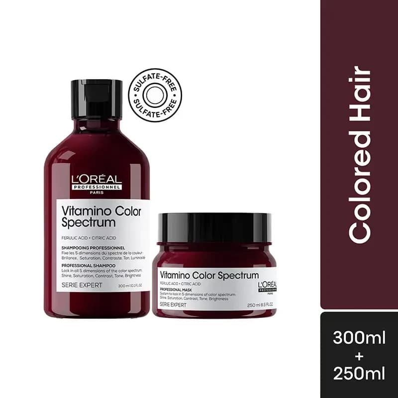 L'Oréal Professionnel Vitamino Color Spectrum Shampoo & Hair Mask Combo For Color Treated Hair